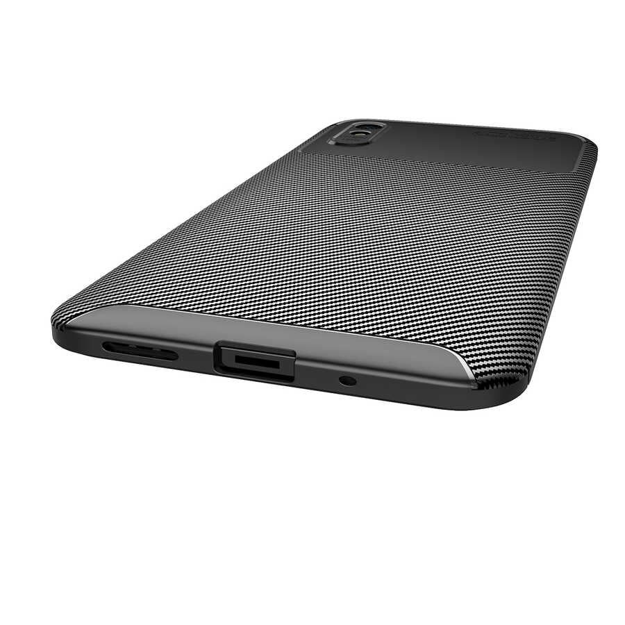 Xiaomi Redmi 9A Kılıf Zore Negro Silikon Kapak Siyah