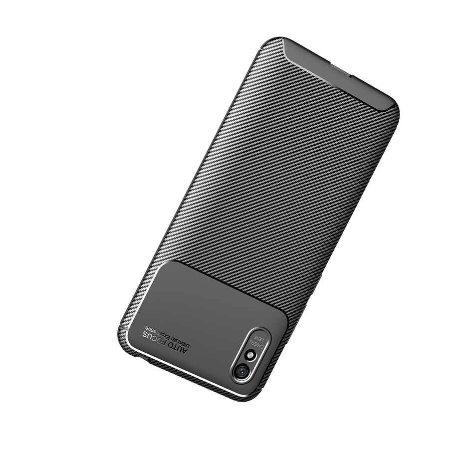 Xiaomi Redmi 9A Kılıf Zore Negro Silikon Kapak Lacivert