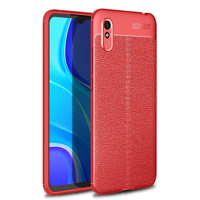 Xiaomi Redmi 9A Kılıf Zore Niss Silikon Kapak Kırmızı