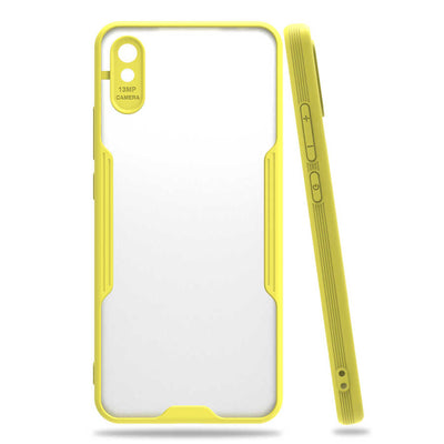Xiaomi Redmi 9A Kılıf Zore Parfe Kapak Sarı