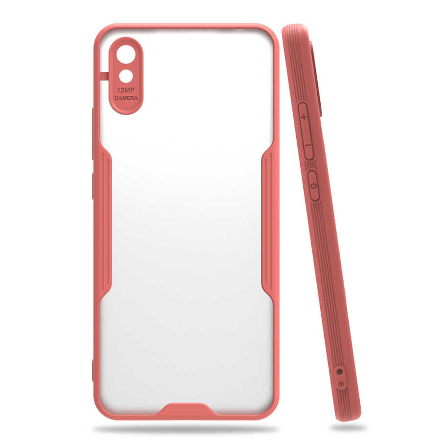 Xiaomi Redmi 9A Kılıf Zore Parfe Kapak Pembe