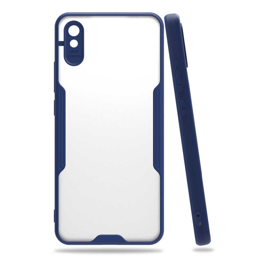 Xiaomi Redmi 9A Kılıf Zore Parfe Kapak Lacivert