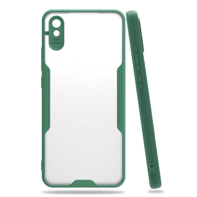 Xiaomi Redmi 9A Kılıf Zore Parfe Kapak Koyu Yeşil