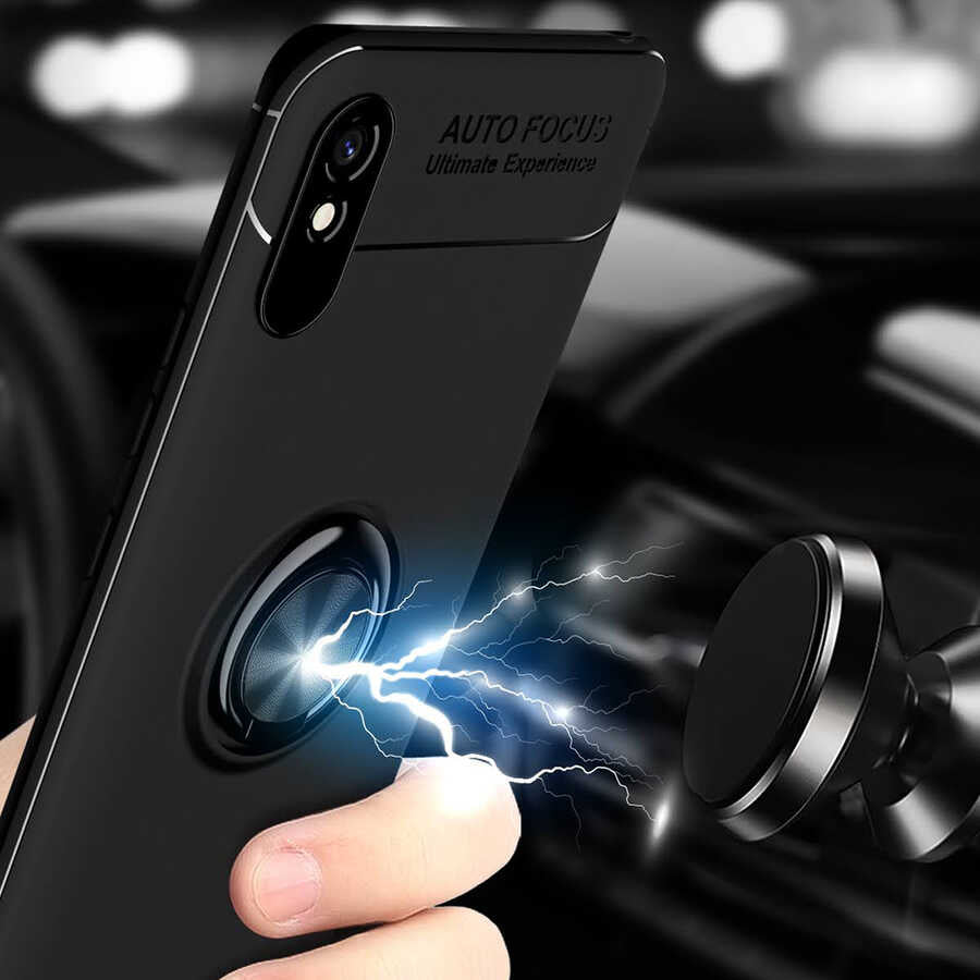 Xiaomi Redmi 9A Kılıf Zore Ravel Silikon Kapak Mavi
