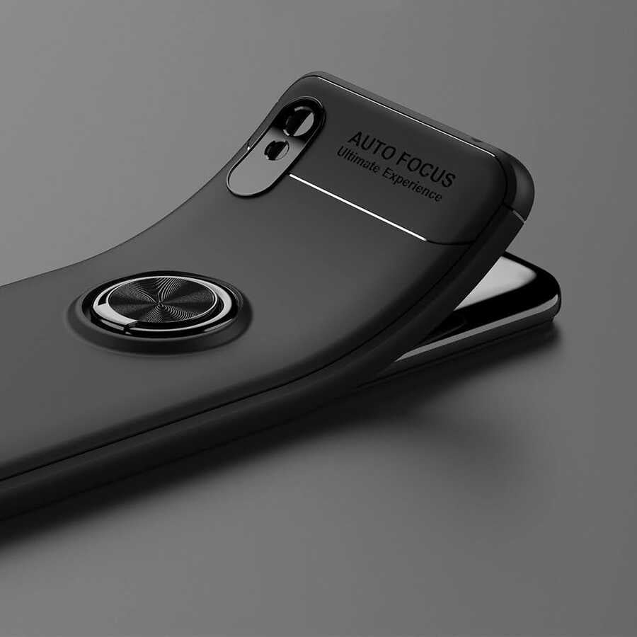 Xiaomi Redmi 9A Kılıf Zore Ravel Silikon Kapak Kırmızı