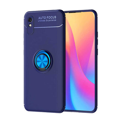 Xiaomi Redmi 9A Kılıf Zore Ravel Silikon Kapak Mavi