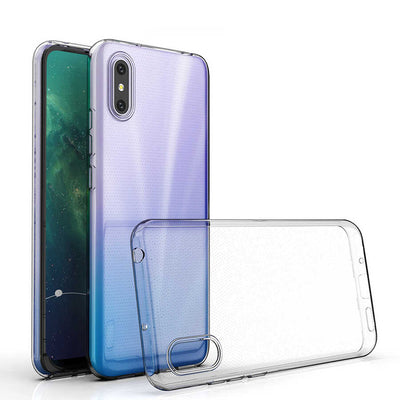 Xiaomi Redmi 9A Kılıf Zore Süper Silikon Kapak Renksiz