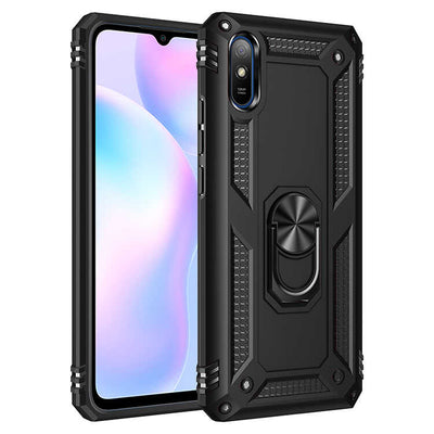 Xiaomi Redmi 9A Kılıf Zore Vega Kapak Siyah