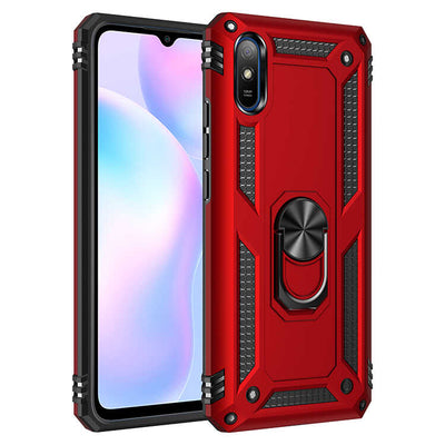 Xiaomi Redmi 9A Kılıf Zore Vega Kapak Kırmızı