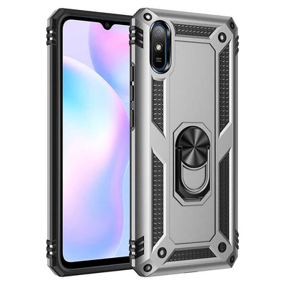 Xiaomi Redmi 9A Kılıf Zore Vega Kapak Gri