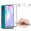 Xiaomi Redmi 9A Zore Kenarları Kırılmaya Dayanıklı Cam Ekran Koruyucu Siyah