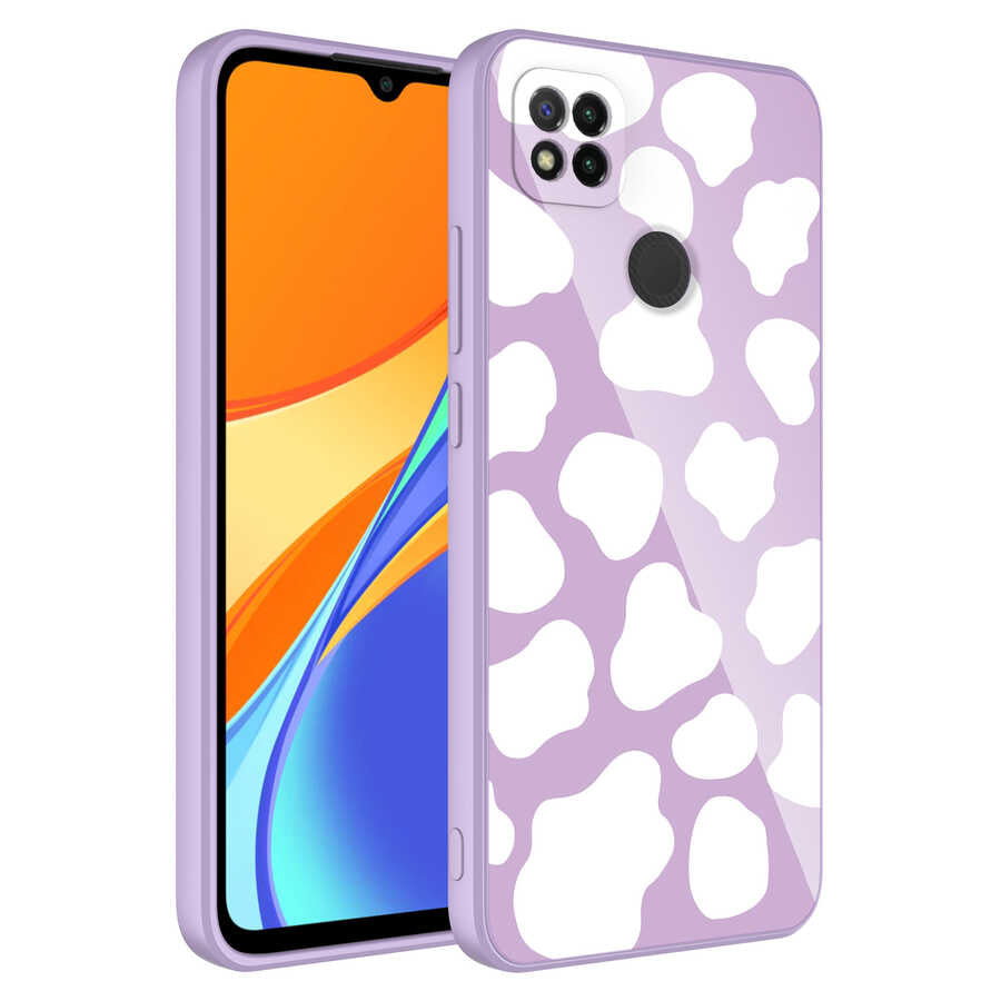 Xiaomi Redmi 9C Kılıf Kamera Korumalı Desenli Sert Silikon Zore Epoksi Kapak NO6