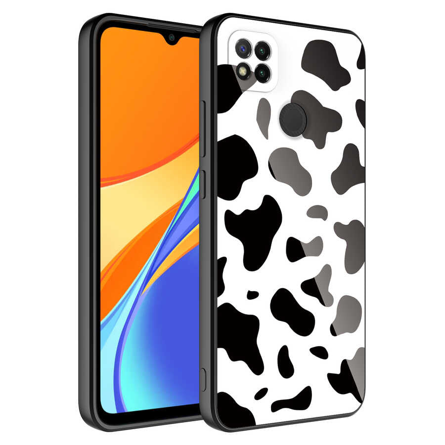 Xiaomi Redmi 9C Kılıf Kamera Korumalı Desenli Sert Silikon Zore Epoksi Kapak NO7