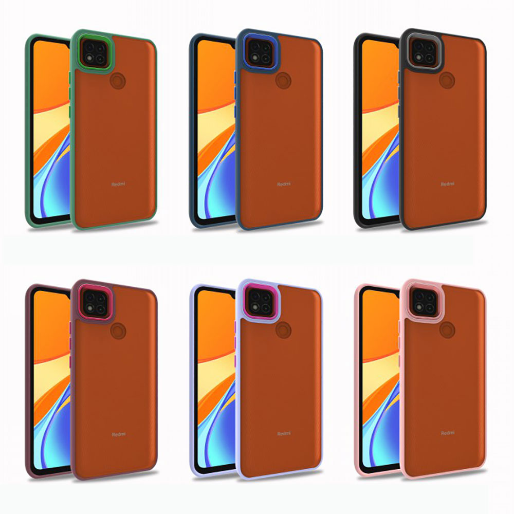 Xiaomi Redmi 9C Kılıf Zore Flora Kapak Kırmızı