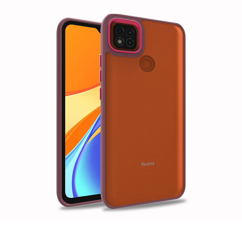 Xiaomi Redmi 9C Kılıf Zore Flora Kapak Kırmızı