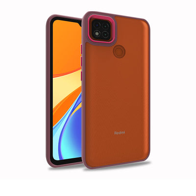 Xiaomi Redmi 9C Kılıf Zore Flora Kapak Kırmızı