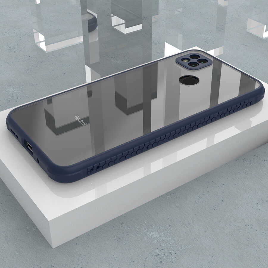 Xiaomi Redmi 9C Kılıf Zore Kaff Kapak Lacivert