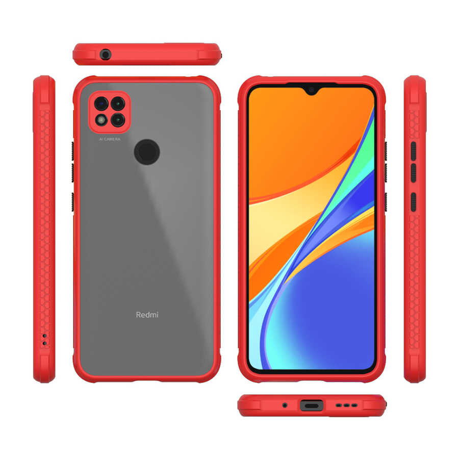 Xiaomi Redmi 9C Kılıf Zore Kaff Kapak Koyu Yeşil