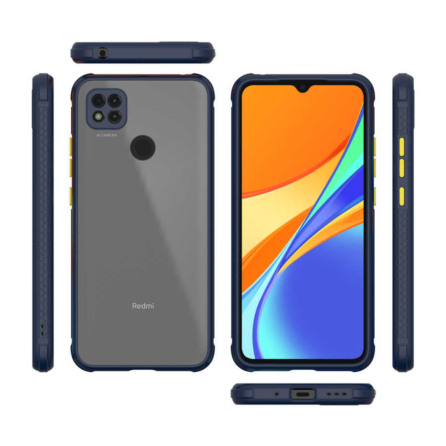 Xiaomi Redmi 9C Kılıf Zore Kaff Kapak Mor