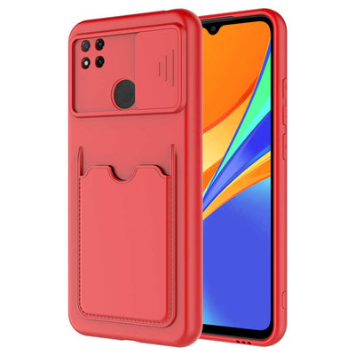Xiaomi Redmi 9C Kılıf Zore Kartix Kapak Koyu Yeşil