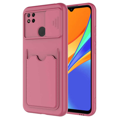 Xiaomi Redmi 9C Kılıf Zore Kartix Kapak Koyu Mor