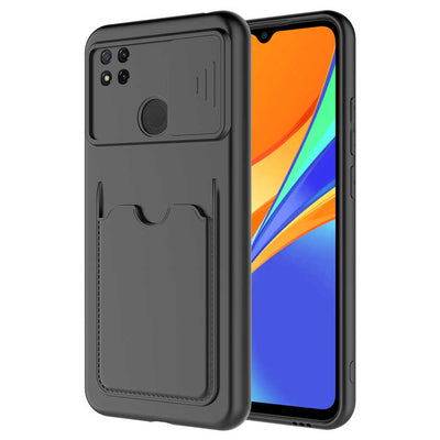 Xiaomi Redmi 9C Kılıf Zore Kartix Kapak Siyah