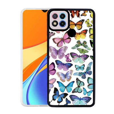 Xiaomi Redmi 9C Kılıf Zore M-Fit Desenli Kapak Butterfly No3