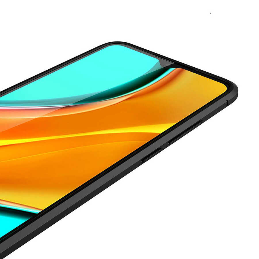 Xiaomi Redmi 9C Kılıf Zore Niss Silikon Kapak Siyah