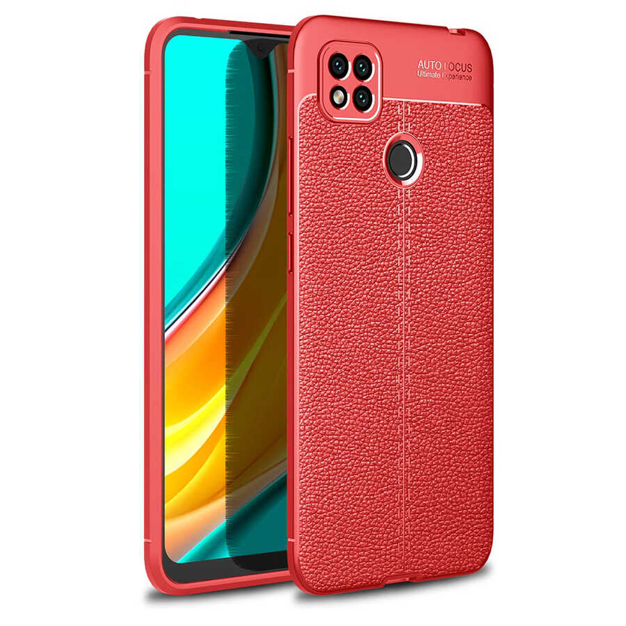 Xiaomi Redmi 9C Kılıf Zore Niss Silikon Kapak Kırmızı