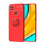 Xiaomi Redmi 9C Kılıf Zore Ravel Silikon Kapak Kırmızı