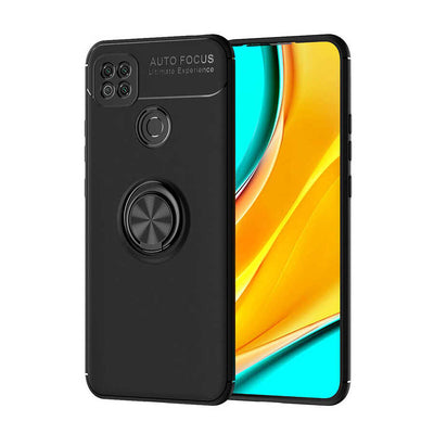 Xiaomi Redmi 9C Kılıf Zore Ravel Silikon Kapak Siyah