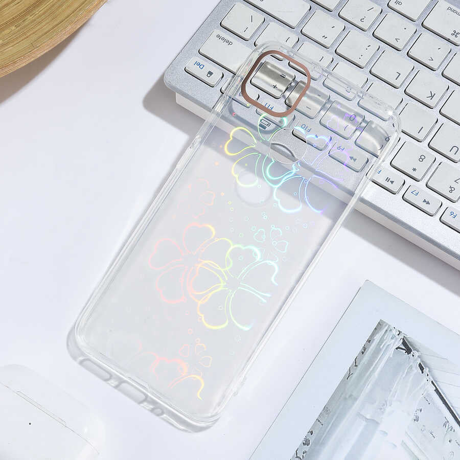 Xiaomi Redmi 9C Kılıf Zore Sidney Desenli Sert Kapak Flower No3