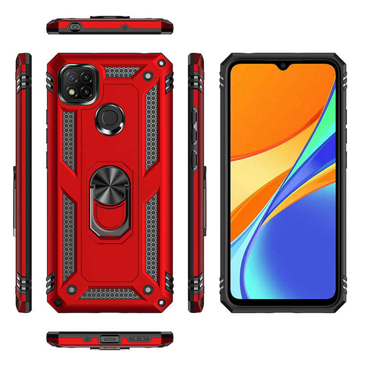 Xiaomi Redmi 9C Kılıf Zore Vega Kapak Mavi