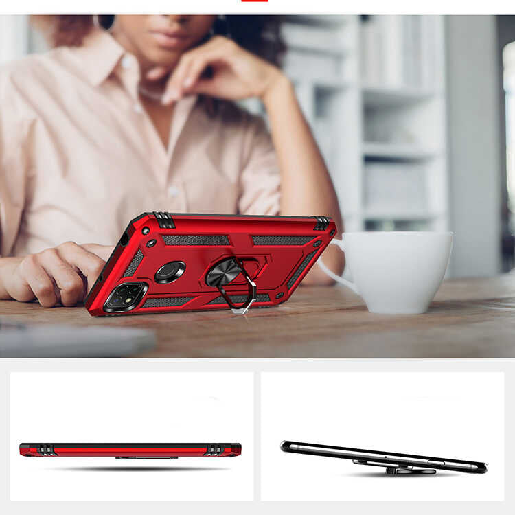 Xiaomi Redmi 9C Kılıf Zore Vega Kapak Mavi