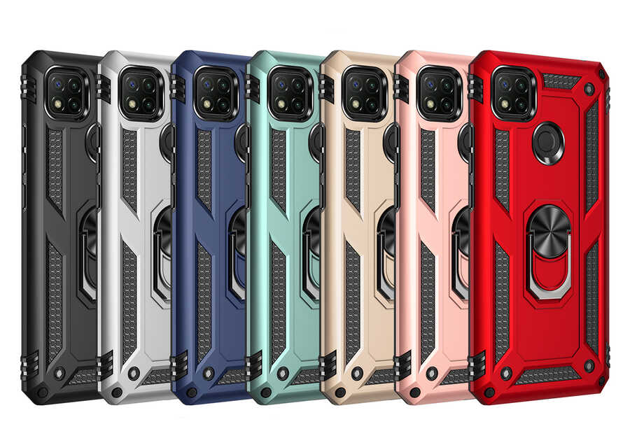 Xiaomi Redmi 9C Kılıf Zore Vega Kapak Gold