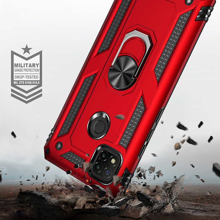 Xiaomi Redmi 9C Kılıf Zore Vega Kapak Gri