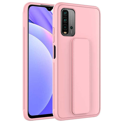 Xiaomi Redmi 9T Kılıf Zore Qstand Kapak Pembe