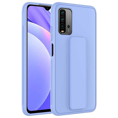 Xiaomi Redmi 9T Kılıf Zore Qstand Kapak Lila