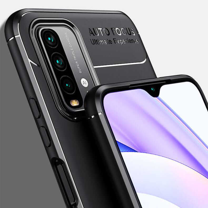 Xiaomi Redmi 9T Kılıf Zore Ravel Silikon Kapak Kırmızı