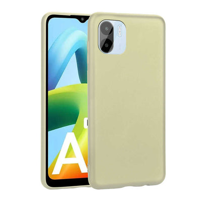 Xiaomi Redmi A1 Kılıf Zore Premier Silikon Kapak Gold