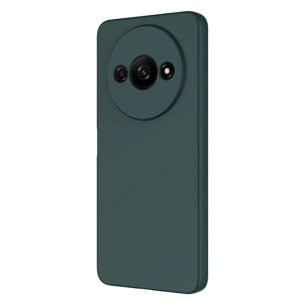 Xiaomi Redmi A3 4G 2024 Kılıf Zore Mara Lansman Kapak Koyu Yeşil