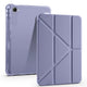 Xiaomi Redmi K Pad Kılıf Zore Tri Folding Kalem Bölmeli Standlı Kılıf Mor