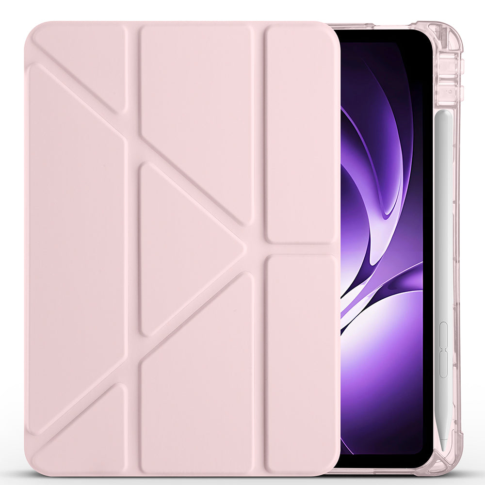 Xiaomi Redmi K Pad Kılıf Zore Tri Folding Kalem Bölmeli Standlı Kılıf Mavi