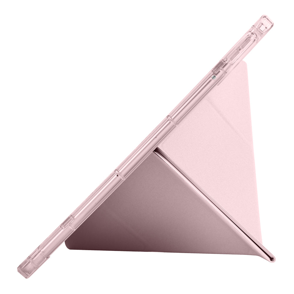 Xiaomi Redmi K Pad Kılıf Zore Tri Folding Kalem Bölmeli Standlı Kılıf Mor