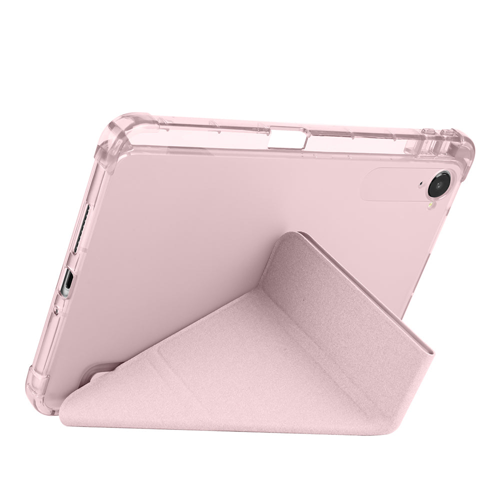 Xiaomi Redmi K Pad Kılıf Zore Tri Folding Kalem Bölmeli Standlı Kılıf Mavi