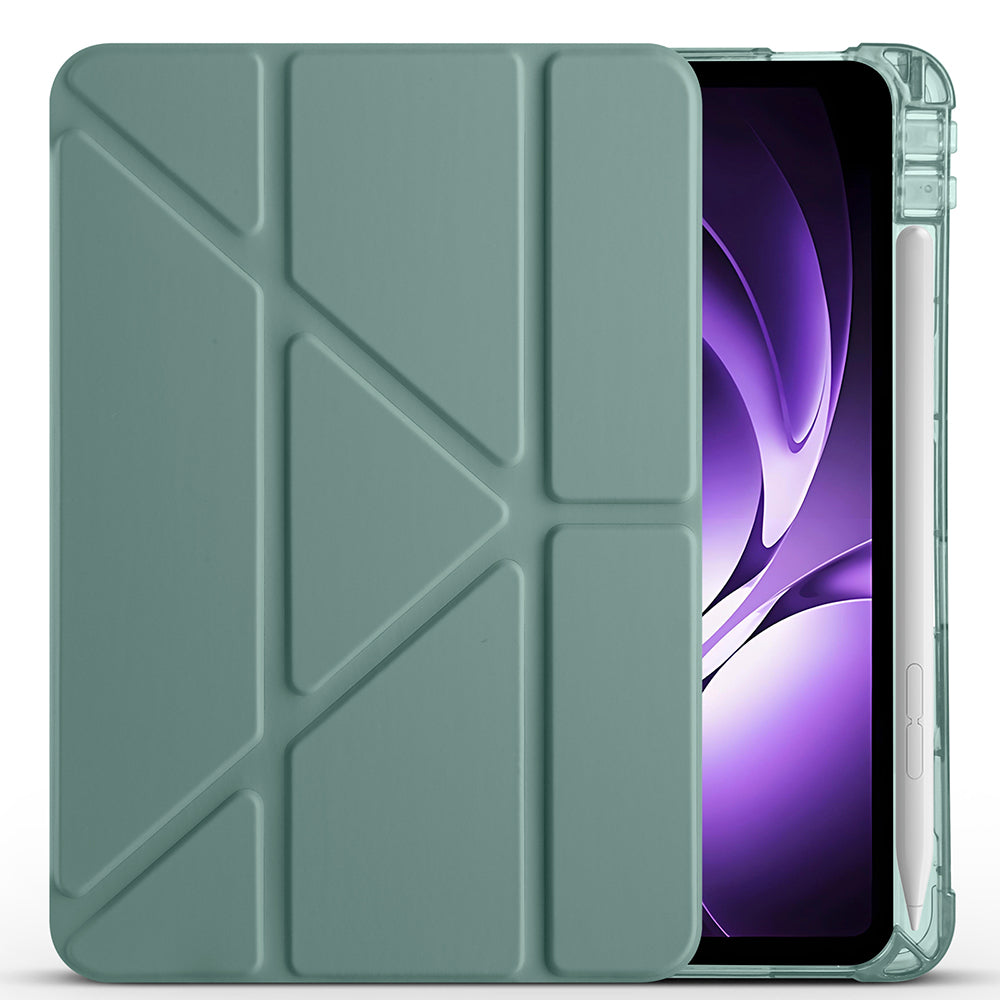 Xiaomi Redmi K Pad Kılıf Zore Tri Folding Kalem Bölmeli Standlı Kılıf Siyah