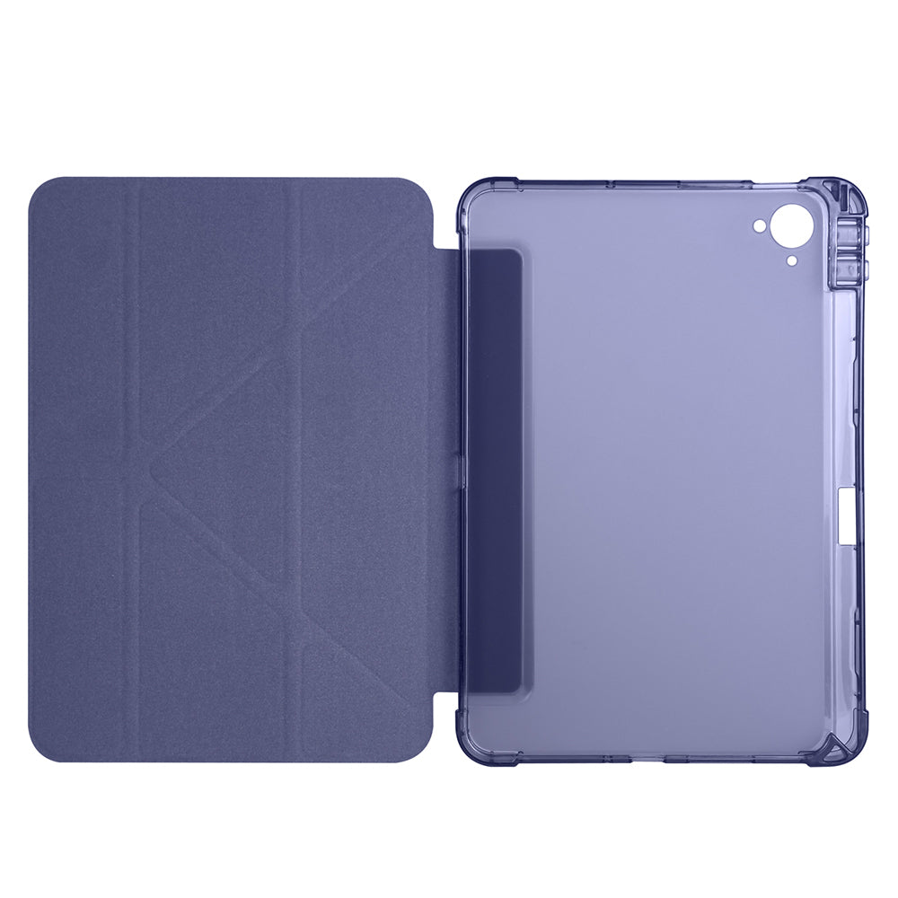 Xiaomi Redmi K Pad Kılıf Zore Tri Folding Kalem Bölmeli Standlı Kılıf Lacivert