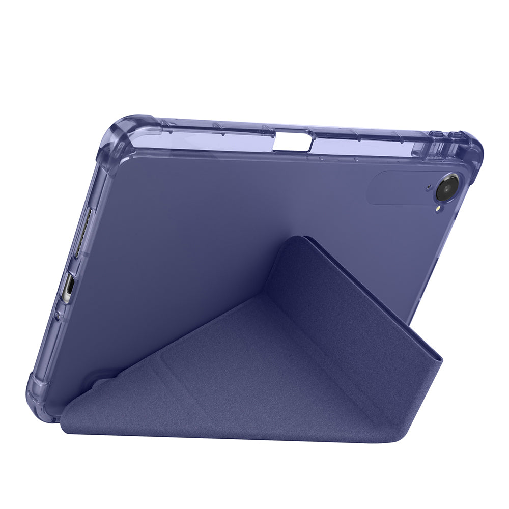Xiaomi Redmi K Pad Kılıf Zore Tri Folding Kalem Bölmeli Standlı Kılıf Mor