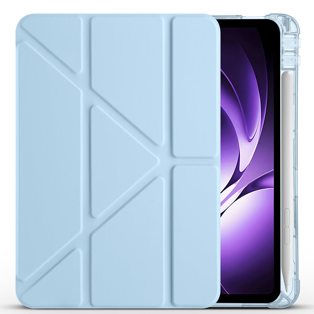 Xiaomi Redmi K Pad Kılıf Zore Tri Folding Kalem Bölmeli Standlı Kılıf Siyah