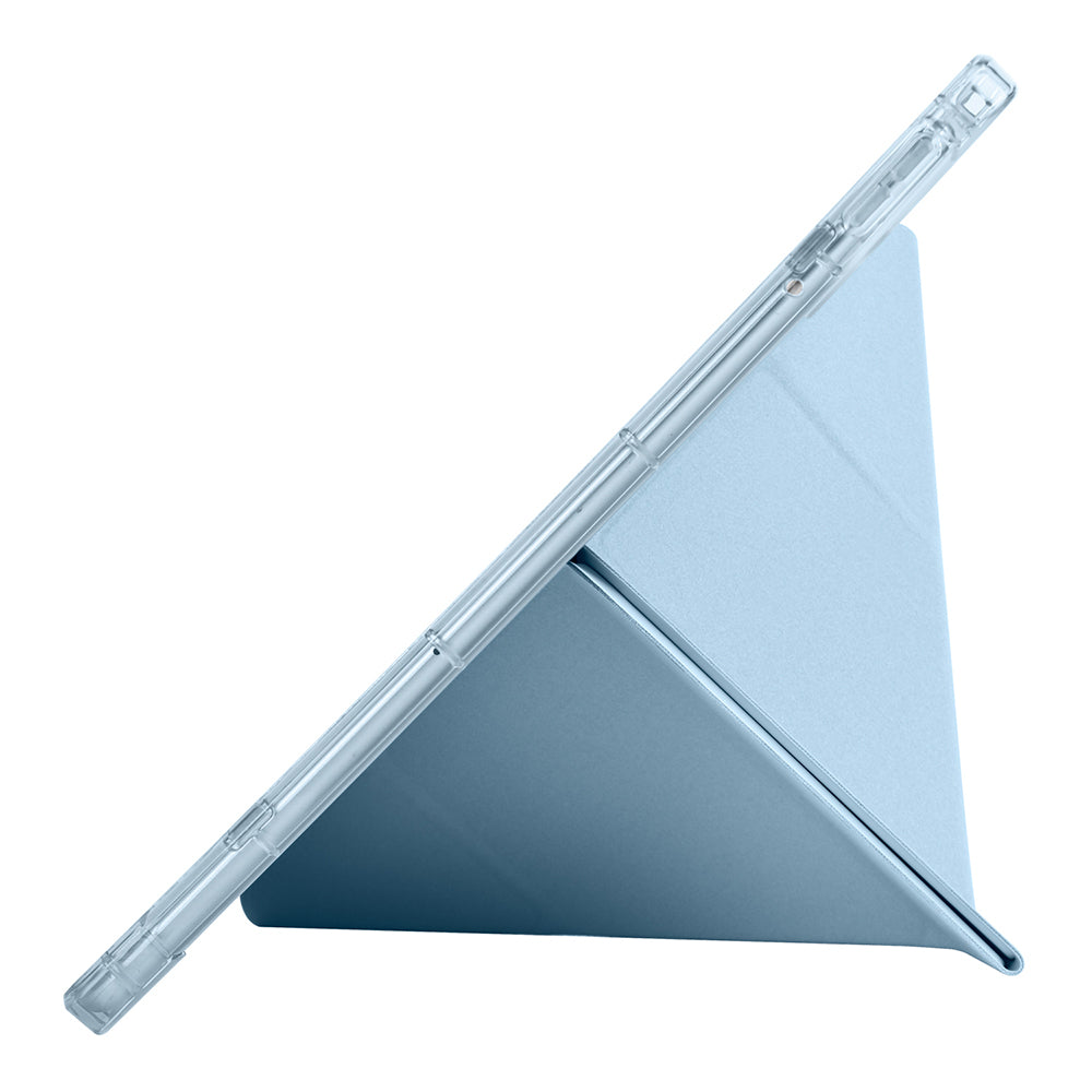 Xiaomi Redmi K Pad Kılıf Zore Tri Folding Kalem Bölmeli Standlı Kılıf Mavi